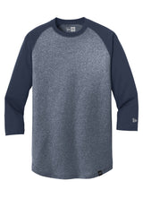 New Era Men's Heritage Blend 3/4-Sleeve Baseball Raglan Tee. NEA104 New Era