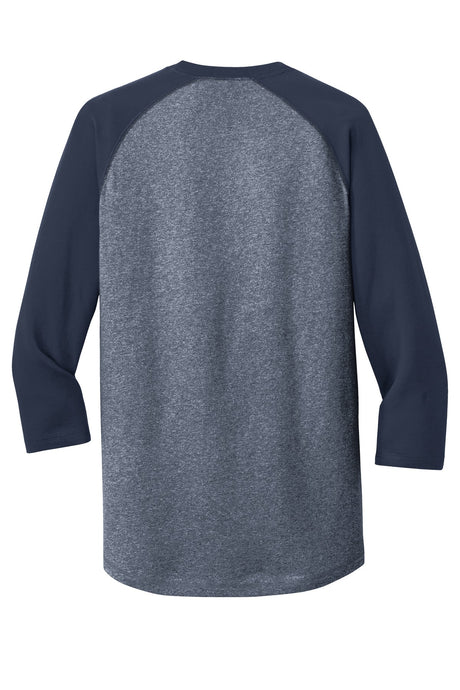 New Era Men's Heritage Blend 3/4-Sleeve Baseball Raglan Tee. NEA104 New Era