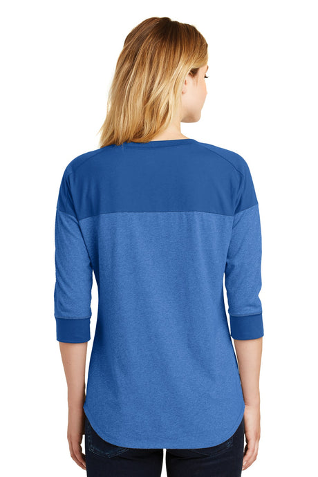 New Era Women's Heritage Blend 3/4-Sleeve Baseball Raglan Tee. LNEA104 New Era