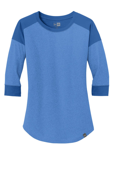 New Era Women's Heritage Blend 3/4-Sleeve Baseball Raglan Tee. LNEA104 New Era