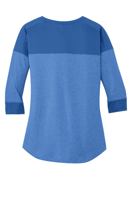 New Era Women's Heritage Blend 3/4-Sleeve Baseball Raglan Tee. LNEA104 New Era