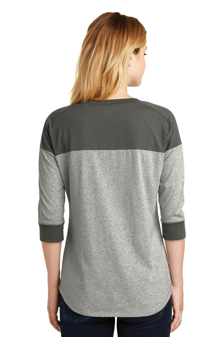 New Era Women's Heritage Blend 3/4-Sleeve Baseball Raglan Tee. LNEA104 New Era