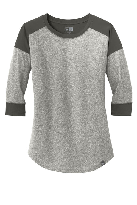 New Era Women's Heritage Blend 3/4-Sleeve Baseball Raglan Tee. LNEA104 New Era