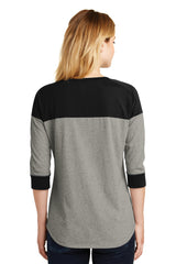 New Era Women's Heritage Blend 3/4-Sleeve Baseball Raglan Tee. LNEA104 New Era