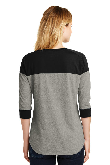 New Era Women's Heritage Blend 3/4-Sleeve Baseball Raglan Tee. LNEA104 New Era