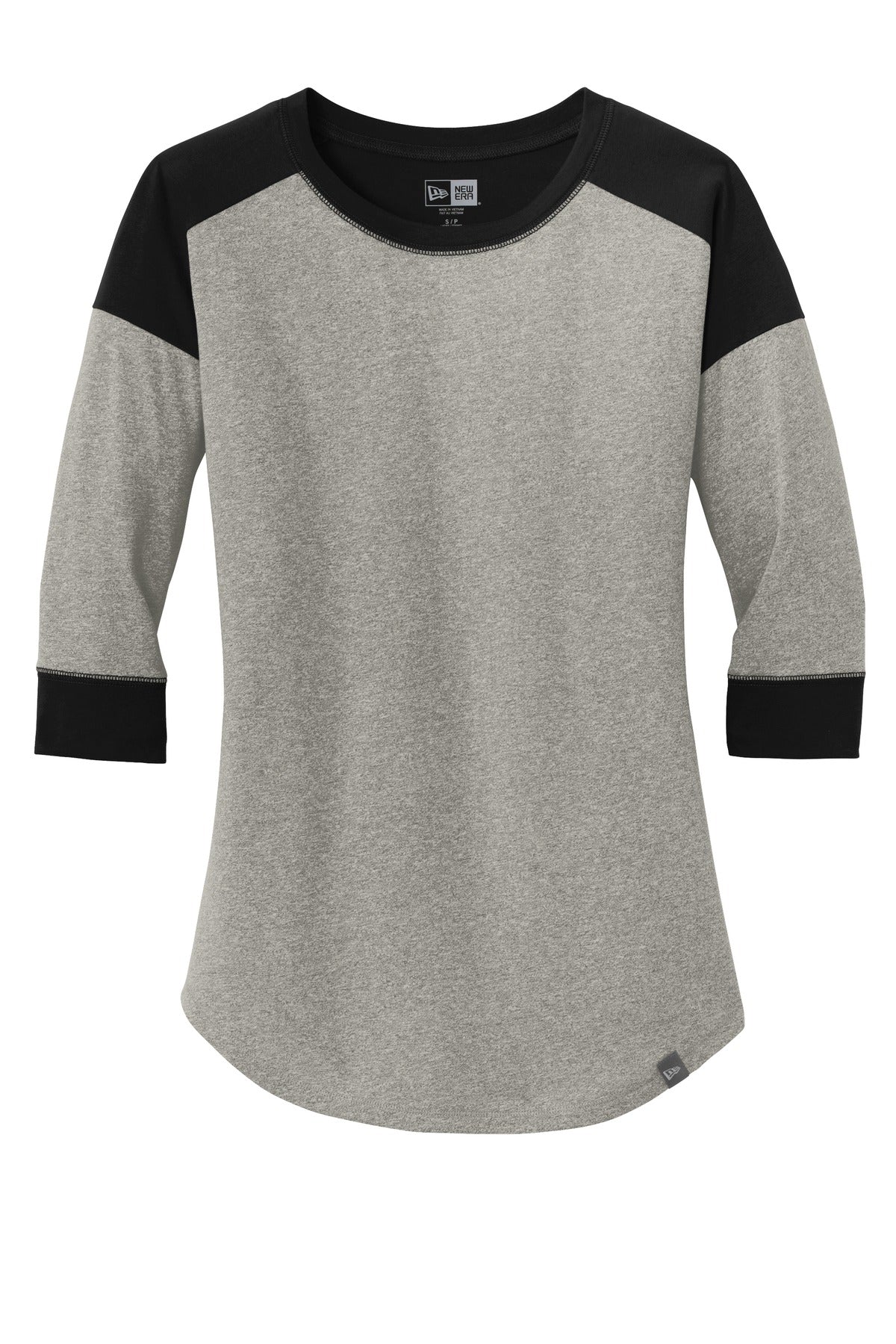New Era Women's Heritage Blend 3/4-Sleeve Baseball Raglan Tee. LNEA104 New Era