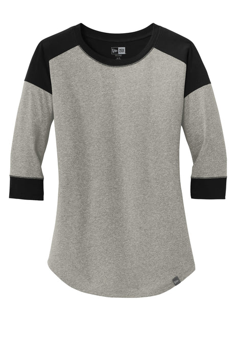 New Era Women's Heritage Blend 3/4-Sleeve Baseball Raglan Tee. LNEA104 New Era