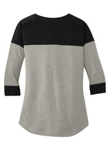 New Era Women's Heritage Blend 3/4-Sleeve Baseball Raglan Tee. LNEA104 New Era
