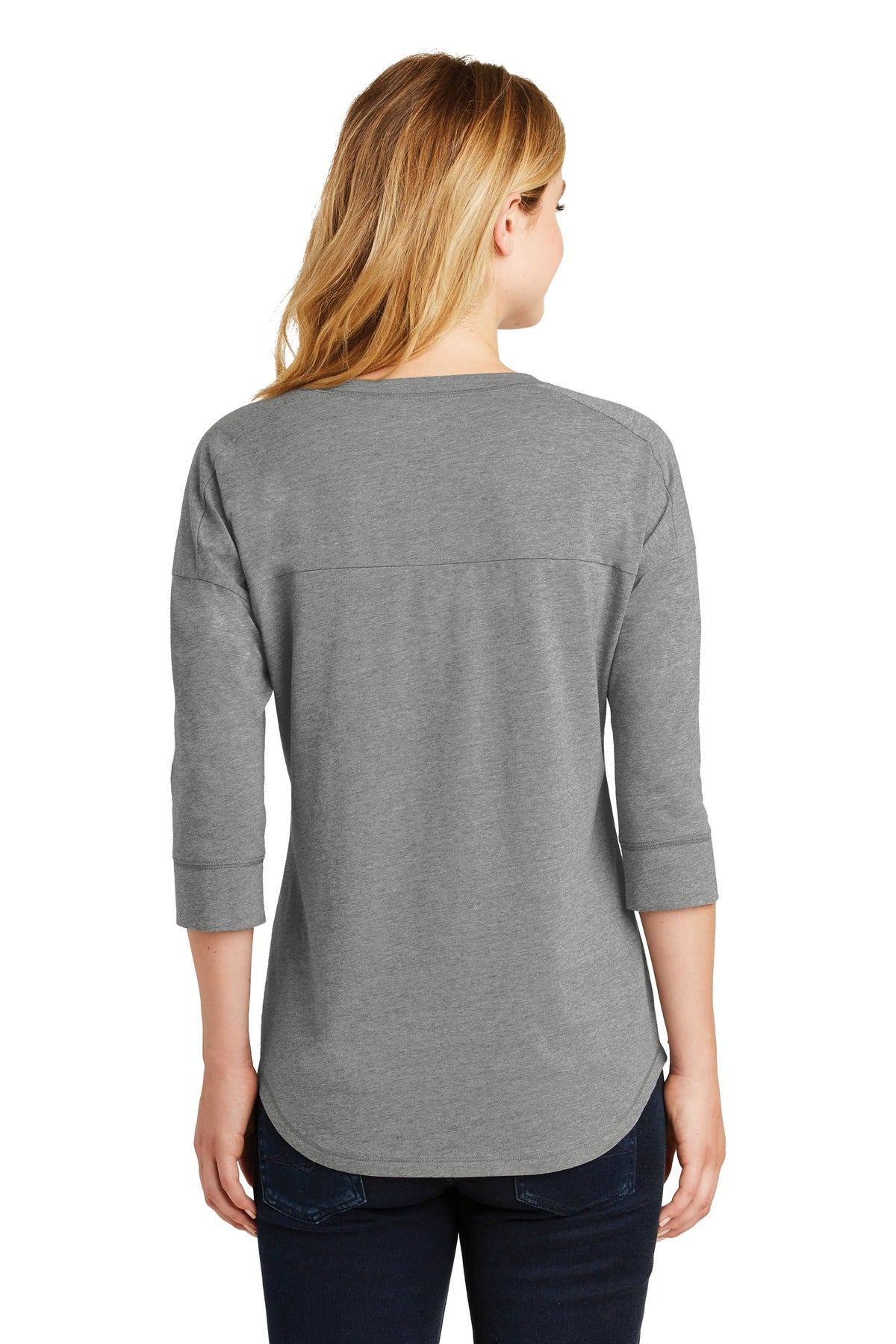 New Era Women's Heritage Blend 3/4-Sleeve Baseball Raglan Tee. LNEA104 New Era