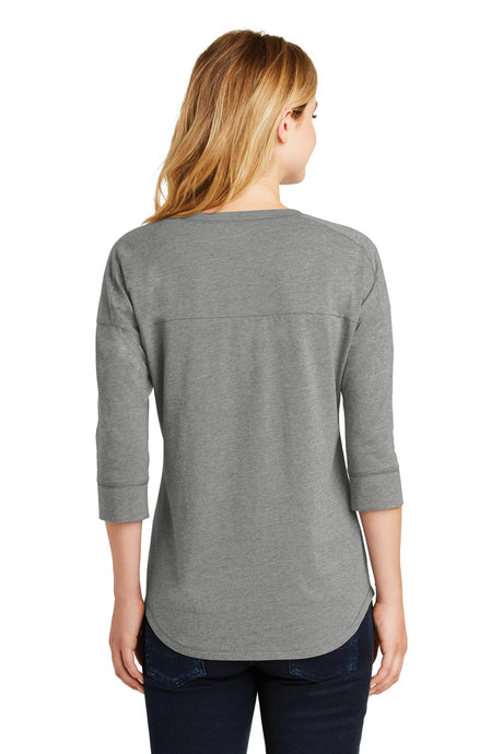 New Era Women's Heritage Blend 3/4-Sleeve Baseball Raglan Tee. LNEA104 New Era