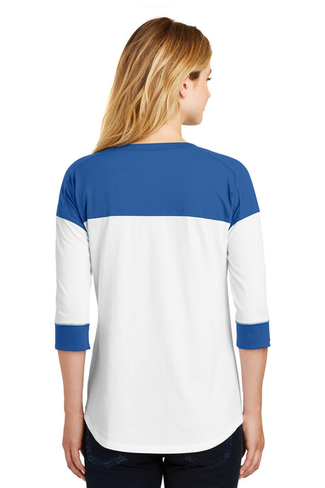 New Era Women's Heritage Blend 3/4-Sleeve Baseball Raglan Tee. LNEA104 New Era