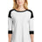 New Era Women's Heritage Blend 3/4-Sleeve Baseball Raglan Tee. LNEA104 New Era