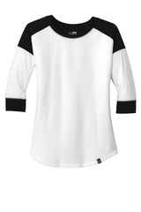 New Era Women's Heritage Blend 3/4-Sleeve Baseball Raglan Tee. LNEA104 New Era