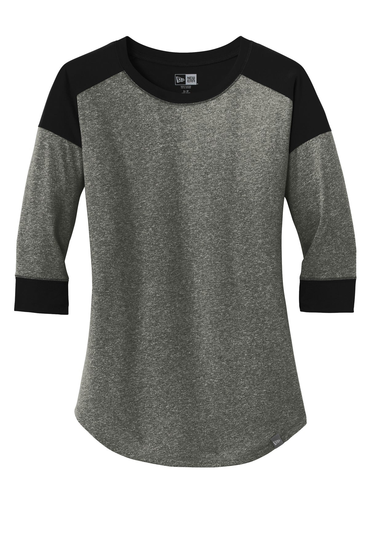 New Era Women's Heritage Blend 3/4-Sleeve Baseball Raglan Tee. LNEA104 New Era