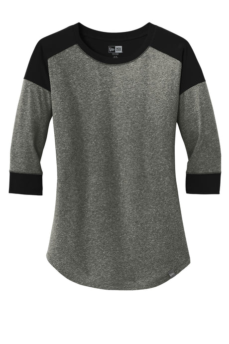 New Era Women's Heritage Blend 3/4-Sleeve Baseball Raglan Tee. LNEA104 New Era