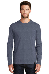New Era Men's Heritage Blend Long Sleeve Crew Tee. NEA102 New Era