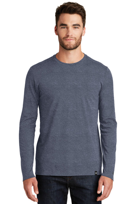New Era Men's Heritage Blend Long Sleeve Crew Tee. NEA102 New Era
