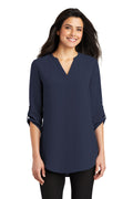 Port Authority Womens 3/4-Sleeve Tunic Blouse. LW701