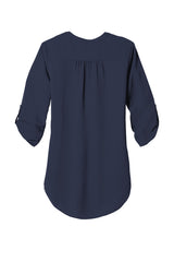 Port Authority Womens 3/4-Sleeve Tunic Blouse. LW701