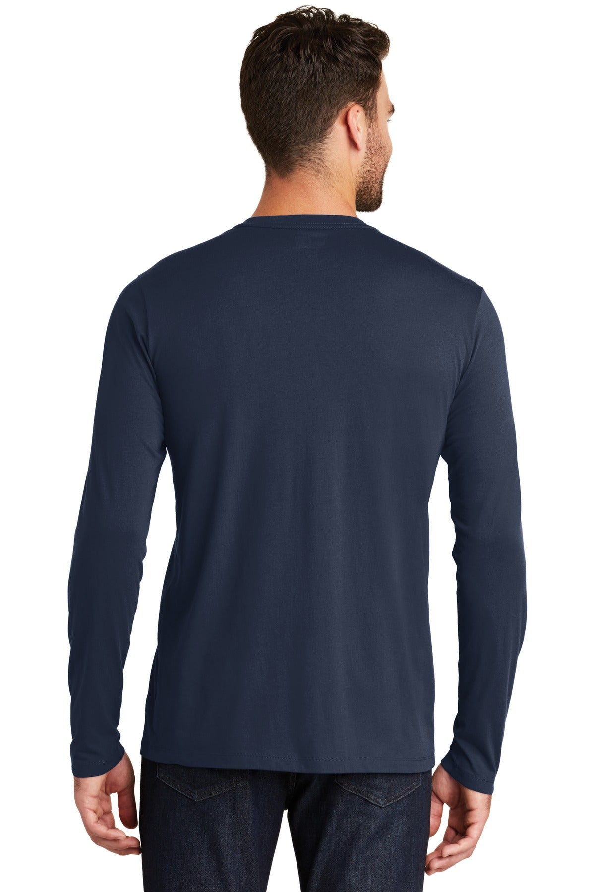 New Era Men's Heritage Blend Long Sleeve Crew Tee. NEA102 New Era