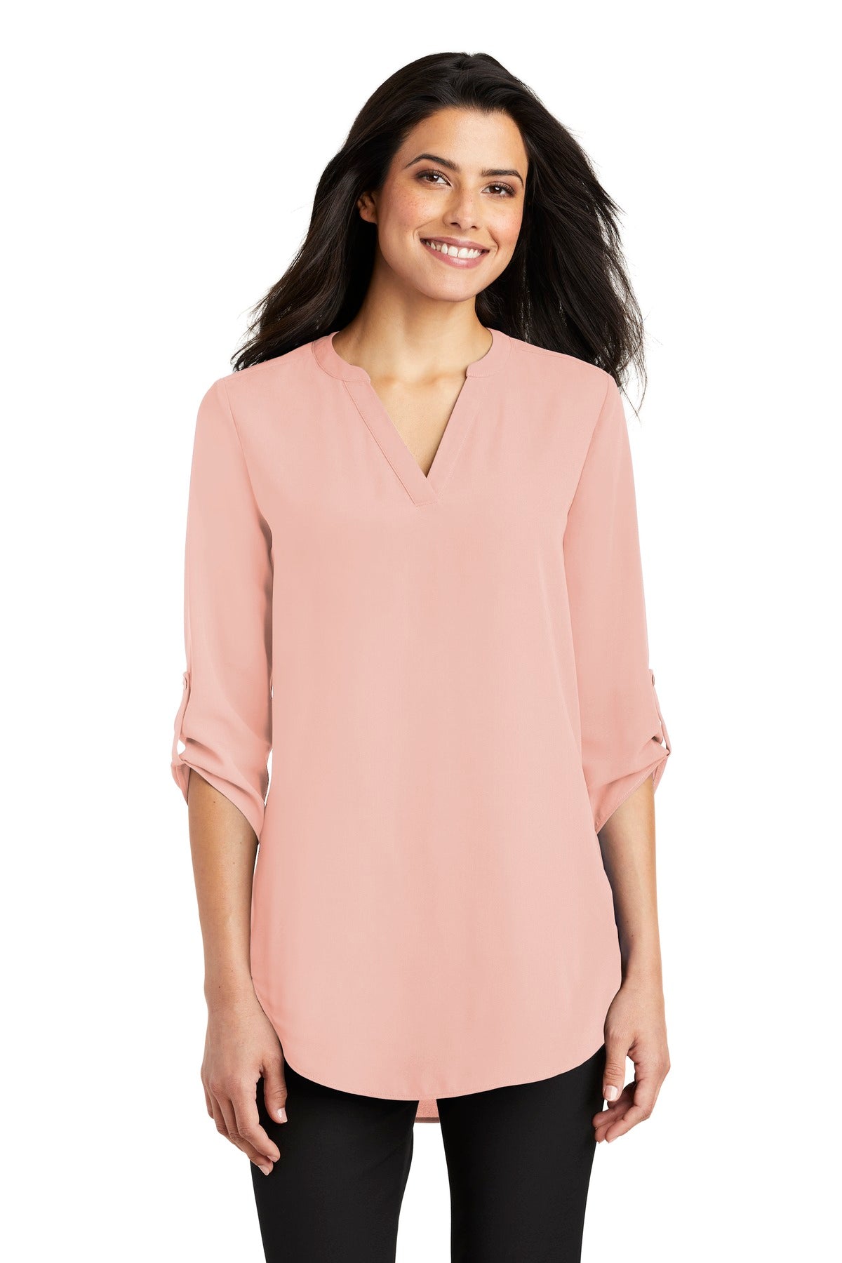 Port Authority Womens 3/4-Sleeve Tunic Blouse. LW701