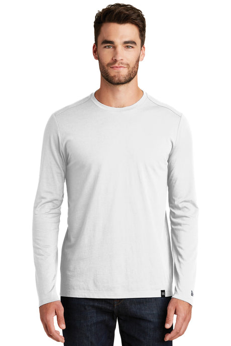 New Era Men's Heritage Blend Long Sleeve Crew Tee. NEA102 New Era
