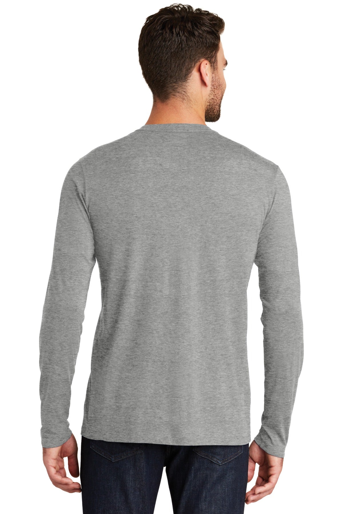 New Era Men's Heritage Blend Long Sleeve Crew Tee. NEA102 New Era