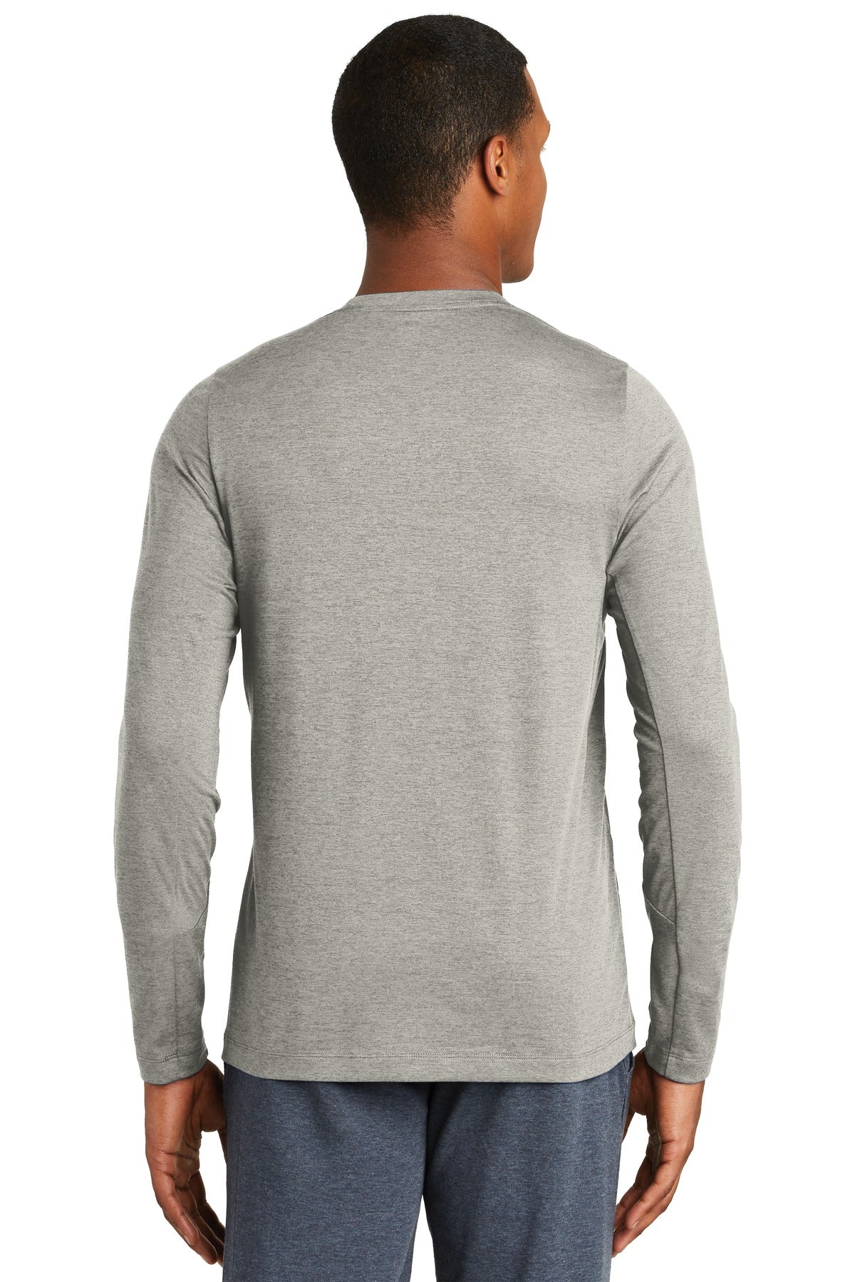 New Era Men's Series Performance Long Sleeve Crew Tee. NEA201 New Era