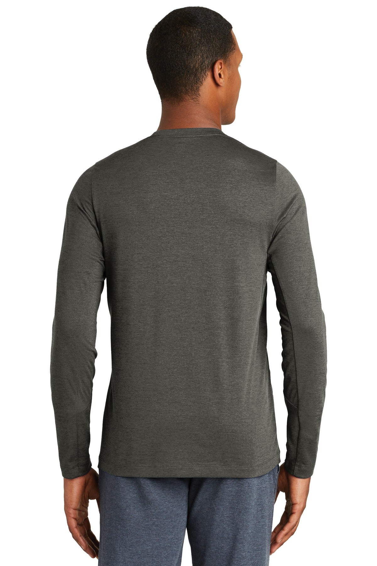 New Era Men's Series Performance Long Sleeve Crew Tee. NEA201 New Era