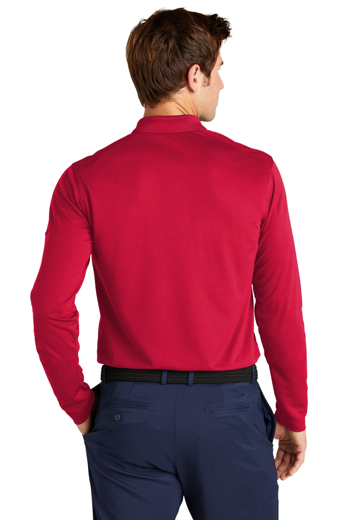 Nike Men's Dri-FIT Micro Pique 2.0 Long Sleeve Polo. NKDC2104 Nike