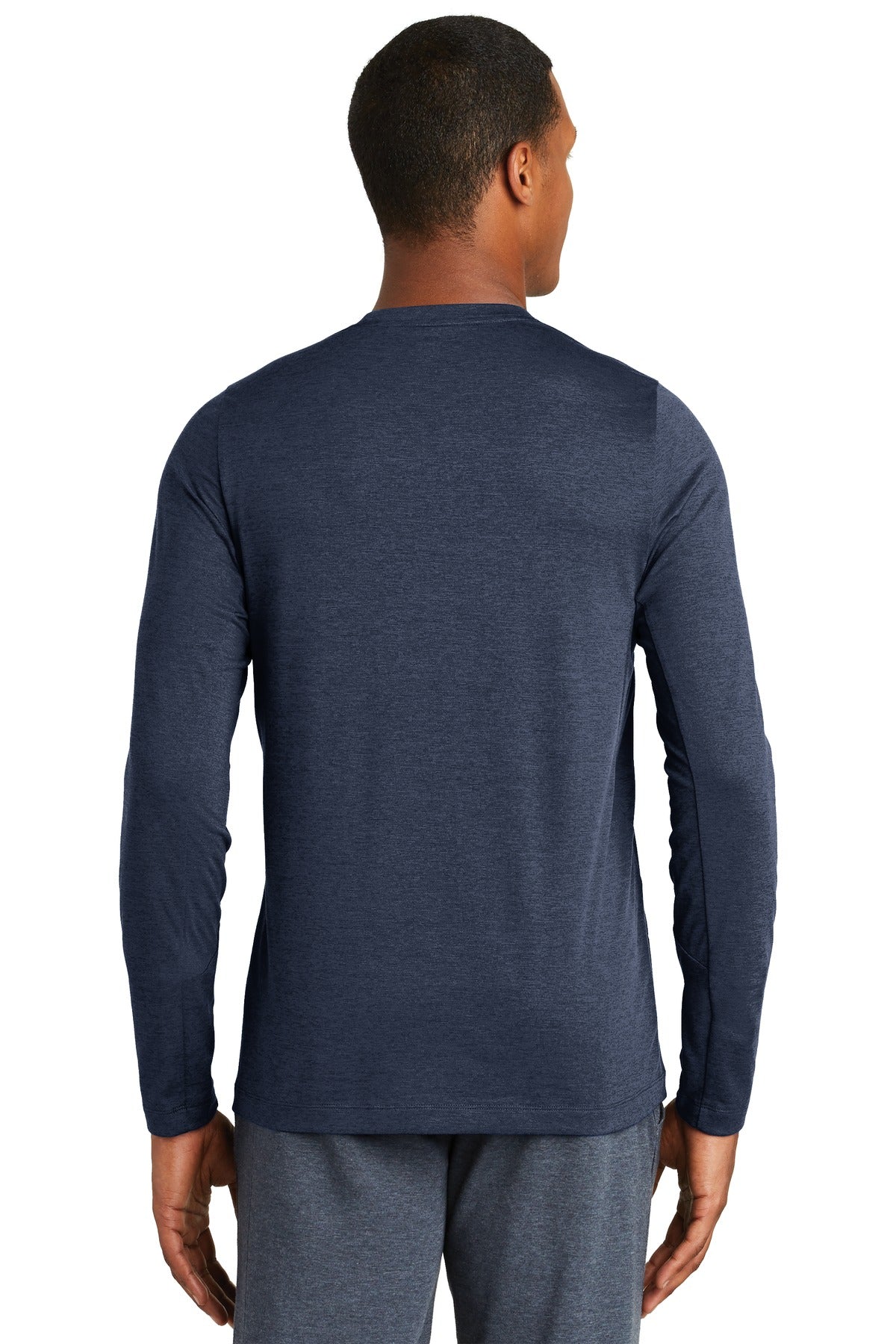 New Era Men's Series Performance Long Sleeve Crew Tee. NEA201 New Era