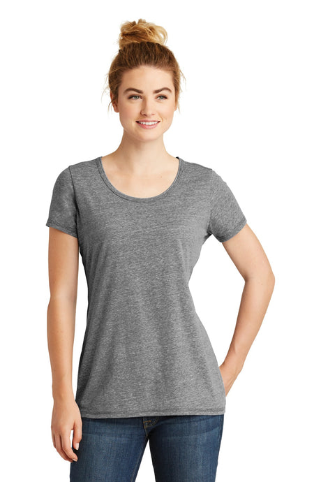New Era Women's Tri-Blend Performance Scoop Tee. LNEA130 New Era