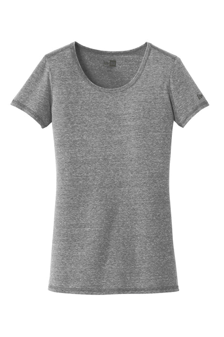 New Era Women's Tri-Blend Performance Scoop Tee. LNEA130 New Era