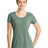 New Era Women's Tri-Blend Performance Scoop Tee. LNEA130 New Era