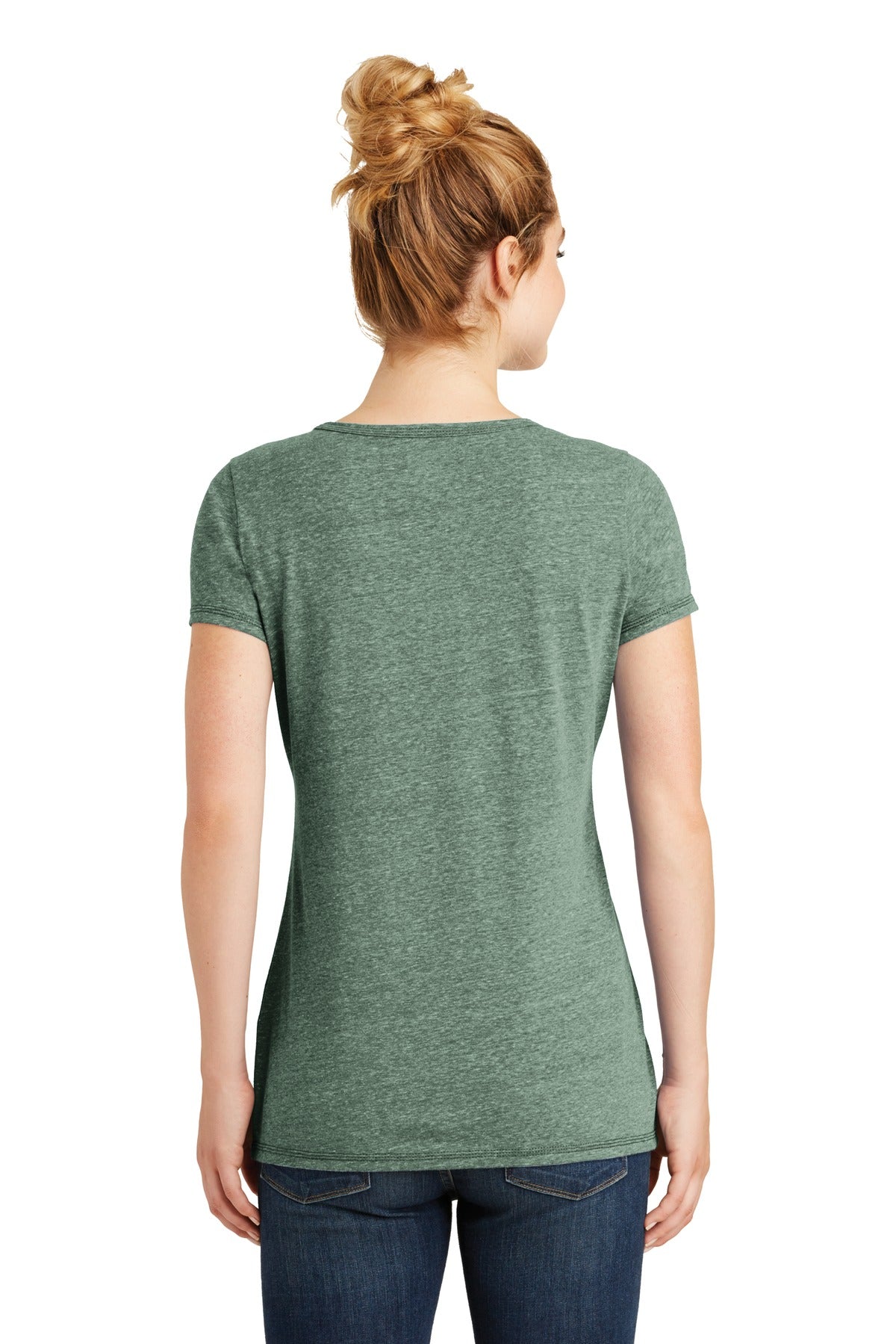 New Era Women's Tri-Blend Performance Scoop Tee. LNEA130 New Era