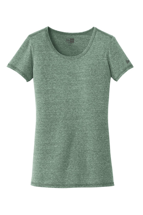 New Era Women's Tri-Blend Performance Scoop Tee. LNEA130 New Era