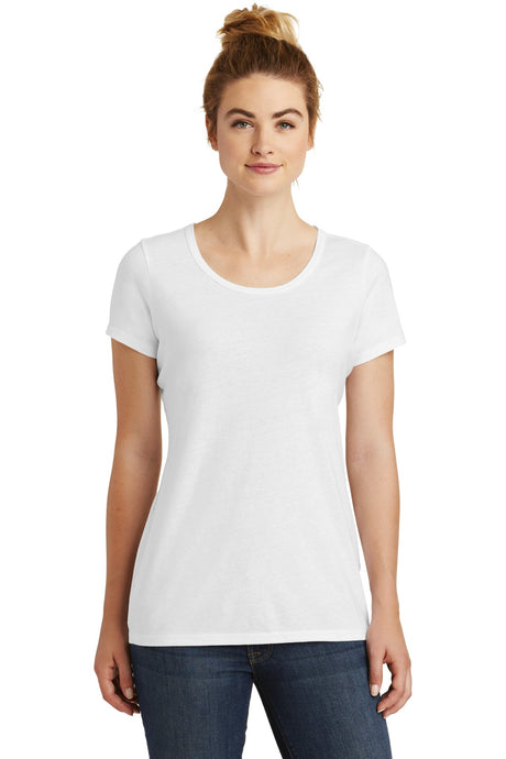 New Era Women's Tri-Blend Performance Scoop Tee. LNEA130 New Era