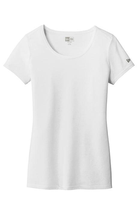 New Era Women's Tri-Blend Performance Scoop Tee. LNEA130 New Era