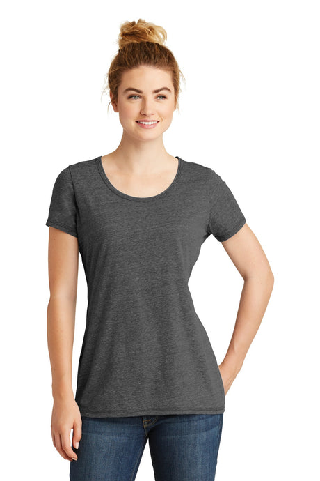 New Era Women's Tri-Blend Performance Scoop Tee. LNEA130 New Era