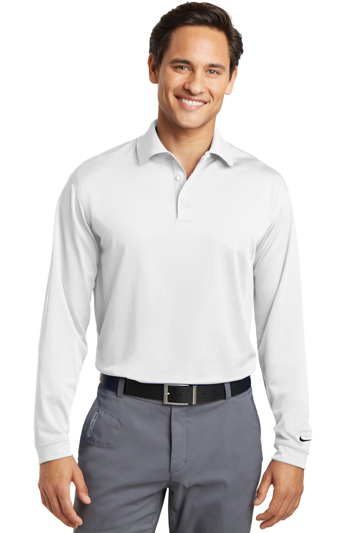 Nike Men's Long Sleeve Dri-FIT Stretch Tech Polo. 466364 Nike