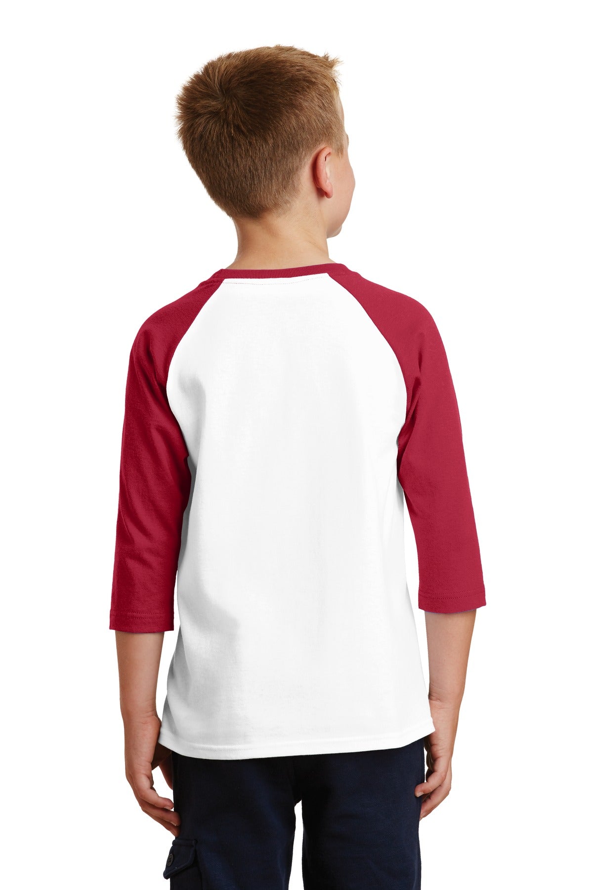 Port & Company - Youth Core Blend 3/4-Sleeve Raglan Tee