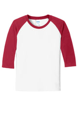 Port & Company - Youth Core Blend 3/4-Sleeve Raglan Tee