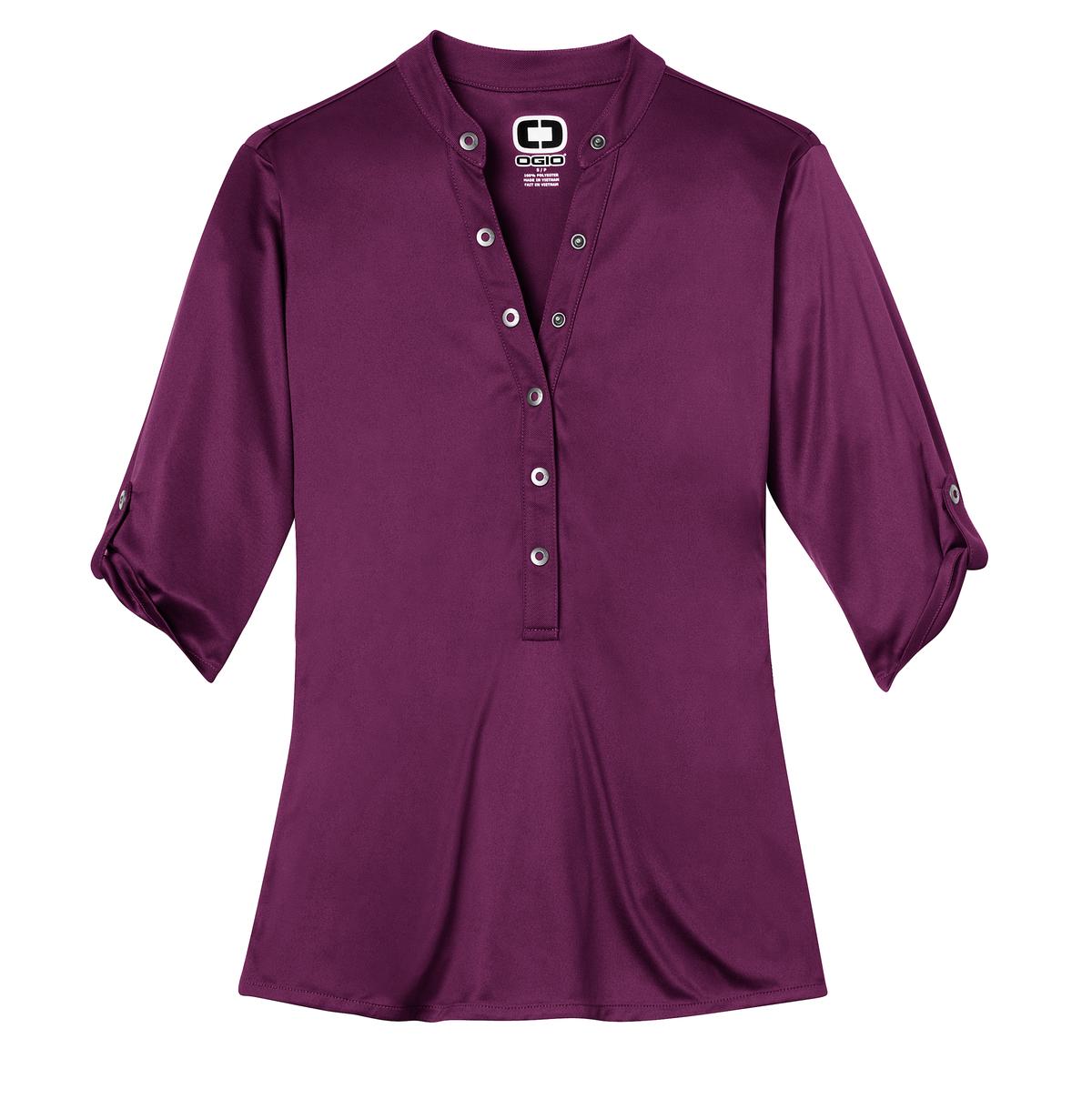 OGIO Women's Crush Henley. LOG111 OGIO