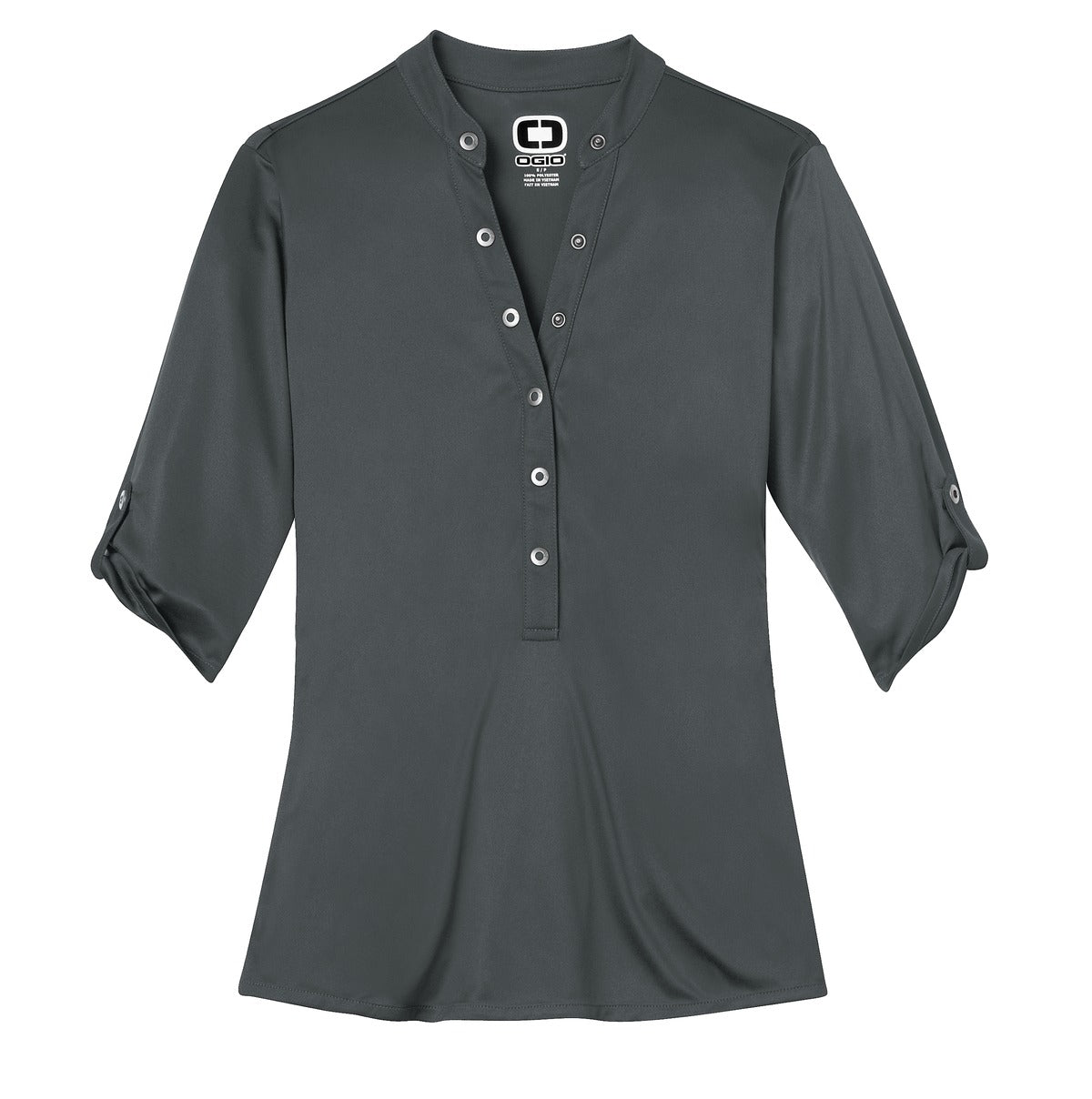 OGIO Women's Crush Henley. LOG111 OGIO