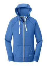 New Era Women's Sueded Cotton Blend Full-Zip Hoodie. LNEA122 New Era