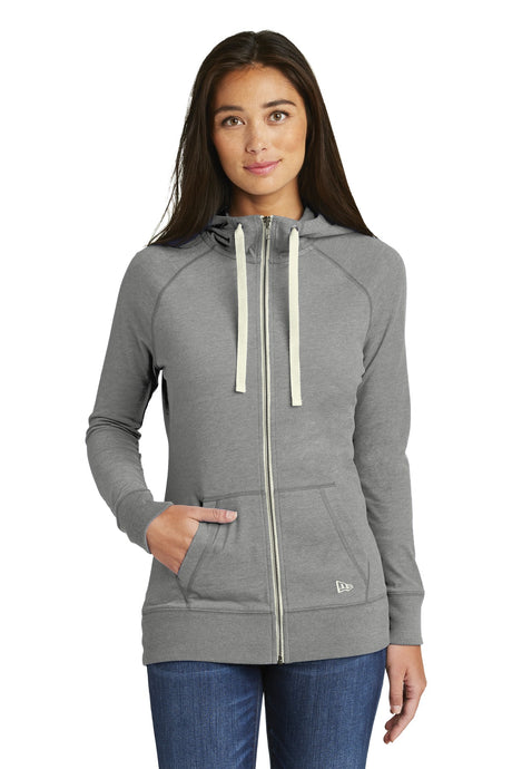 New Era Women's Sueded Cotton Blend Full-Zip Hoodie. LNEA122 New Era