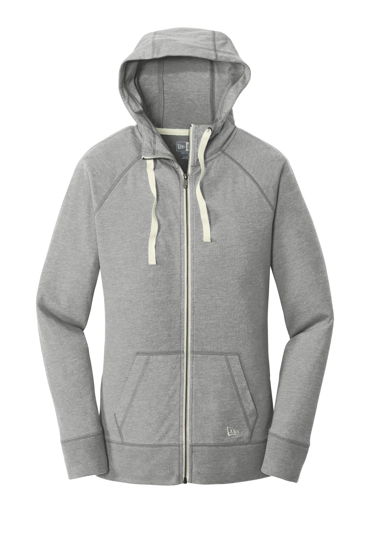 New Era Women's Sueded Cotton Blend Full-Zip Hoodie. LNEA122 New Era