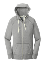 New Era Women's Sueded Cotton Blend Full-Zip Hoodie. LNEA122 New Era