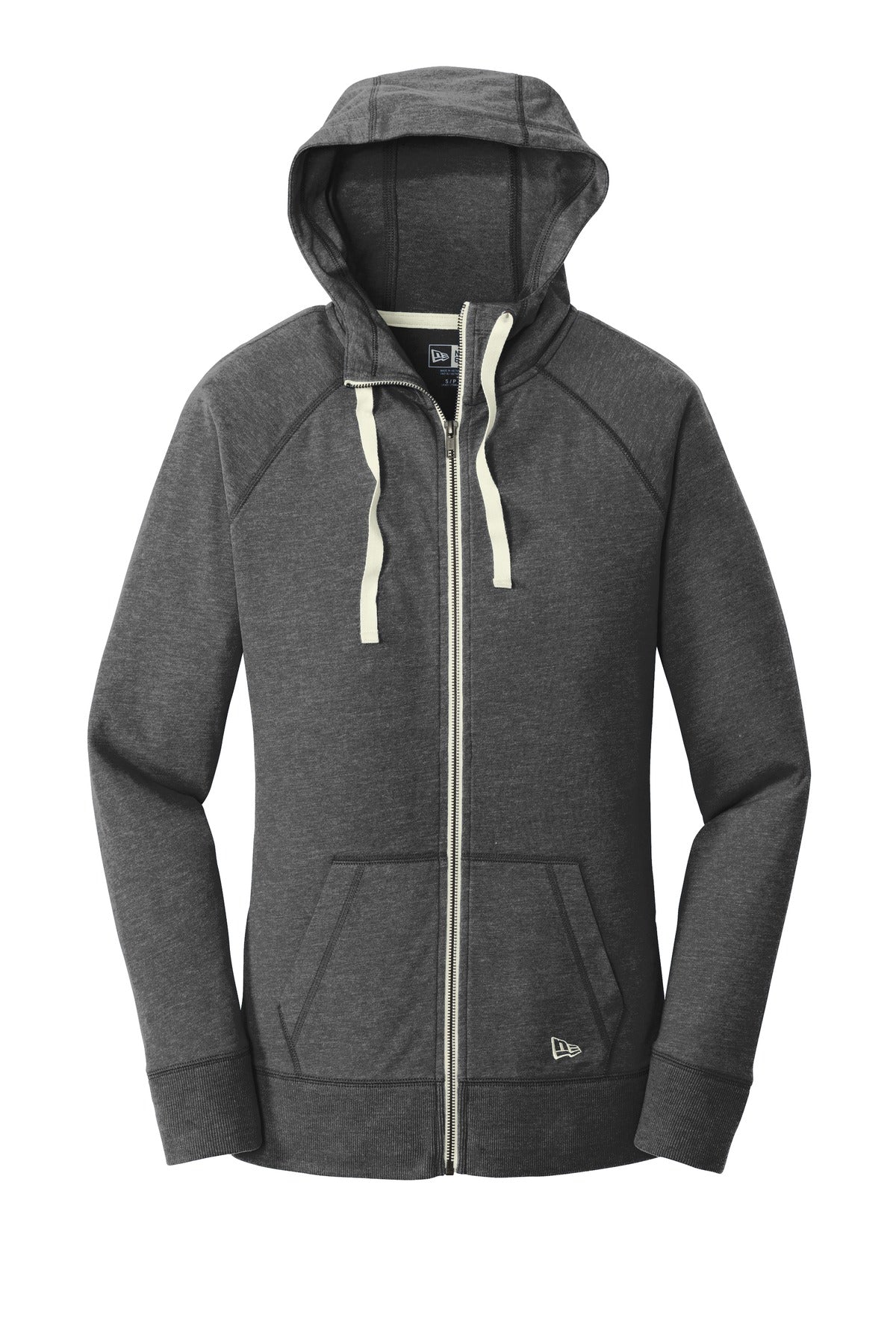 New Era Women's Sueded Cotton Blend Full-Zip Hoodie. LNEA122 New Era