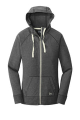 New Era Women's Sueded Cotton Blend Full-Zip Hoodie. LNEA122 New Era